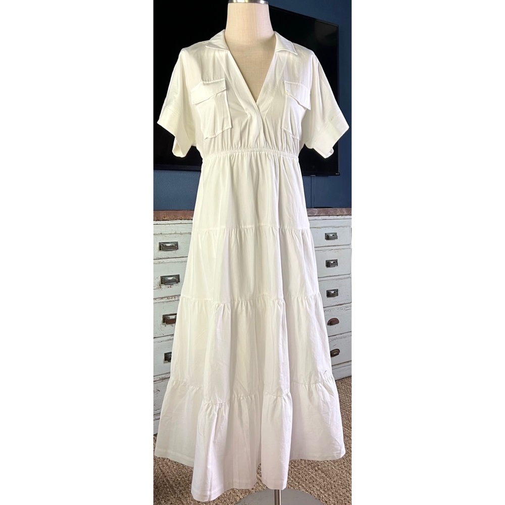 NWT Anthropologie V-Neck Maxi Dress SP